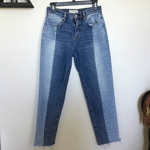 PacSun Denim - PACSUN Vintage Icon Colorblock Mom Jeans